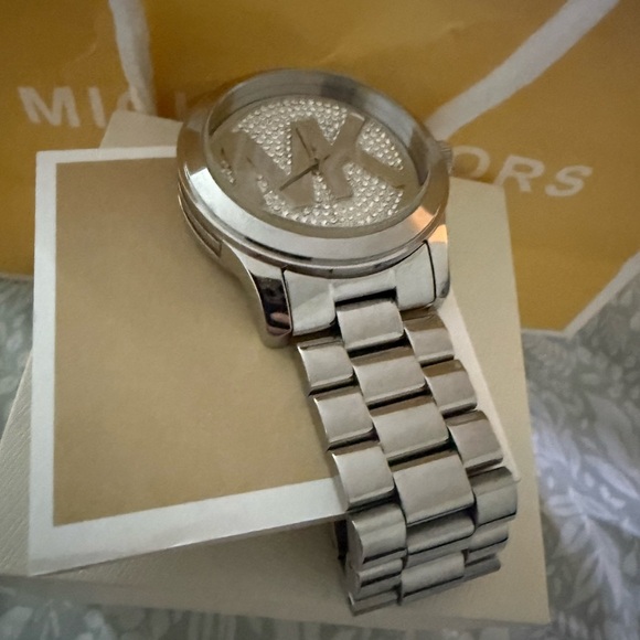 Michael Kors Accessories - Michael Kors Silver Logo Watch